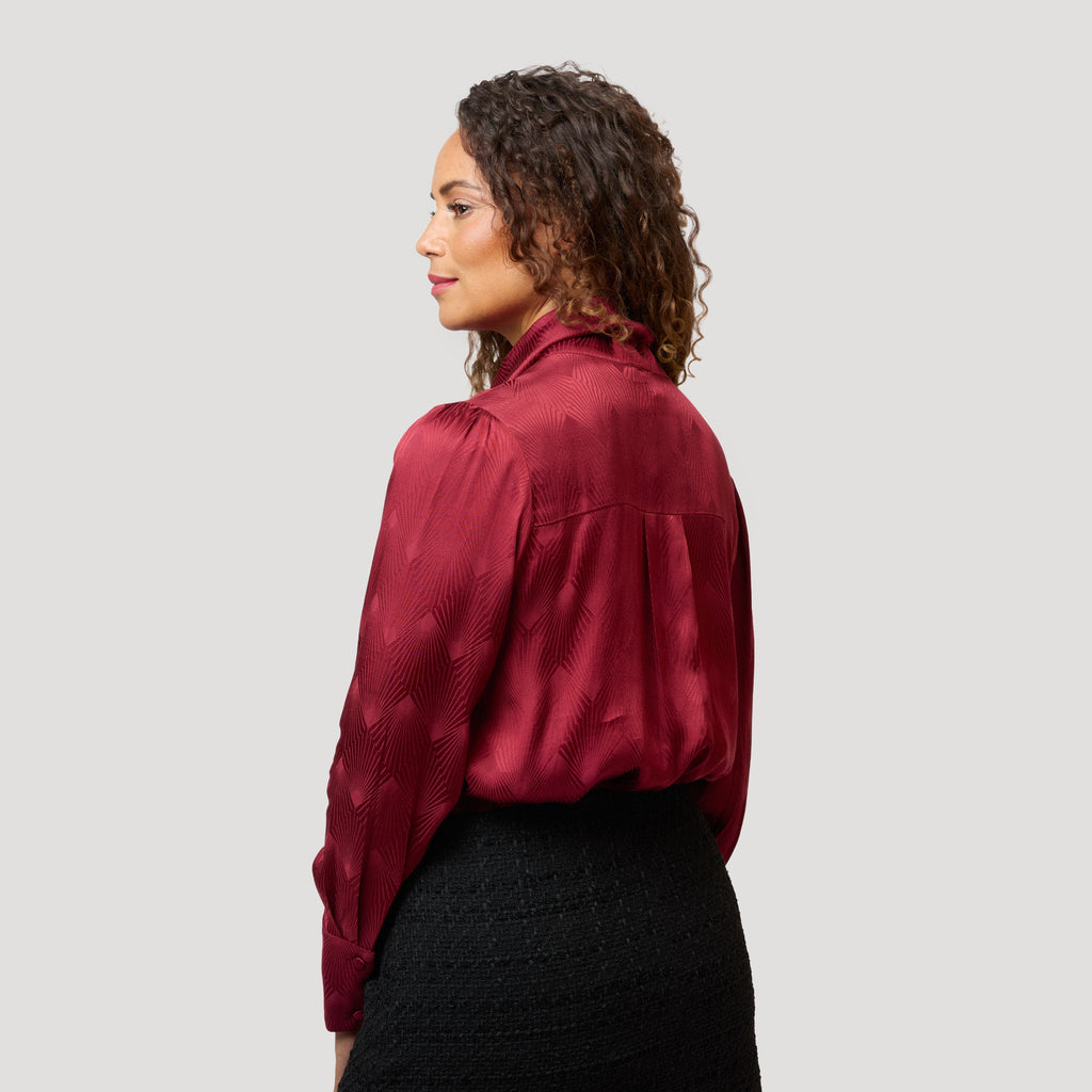 Isolde-blus – Röd