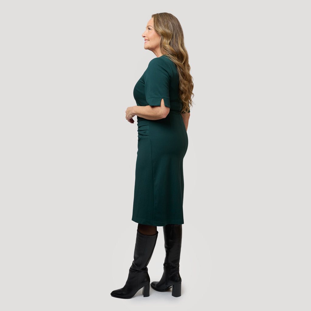 Jenna klänning – Mörkgrön