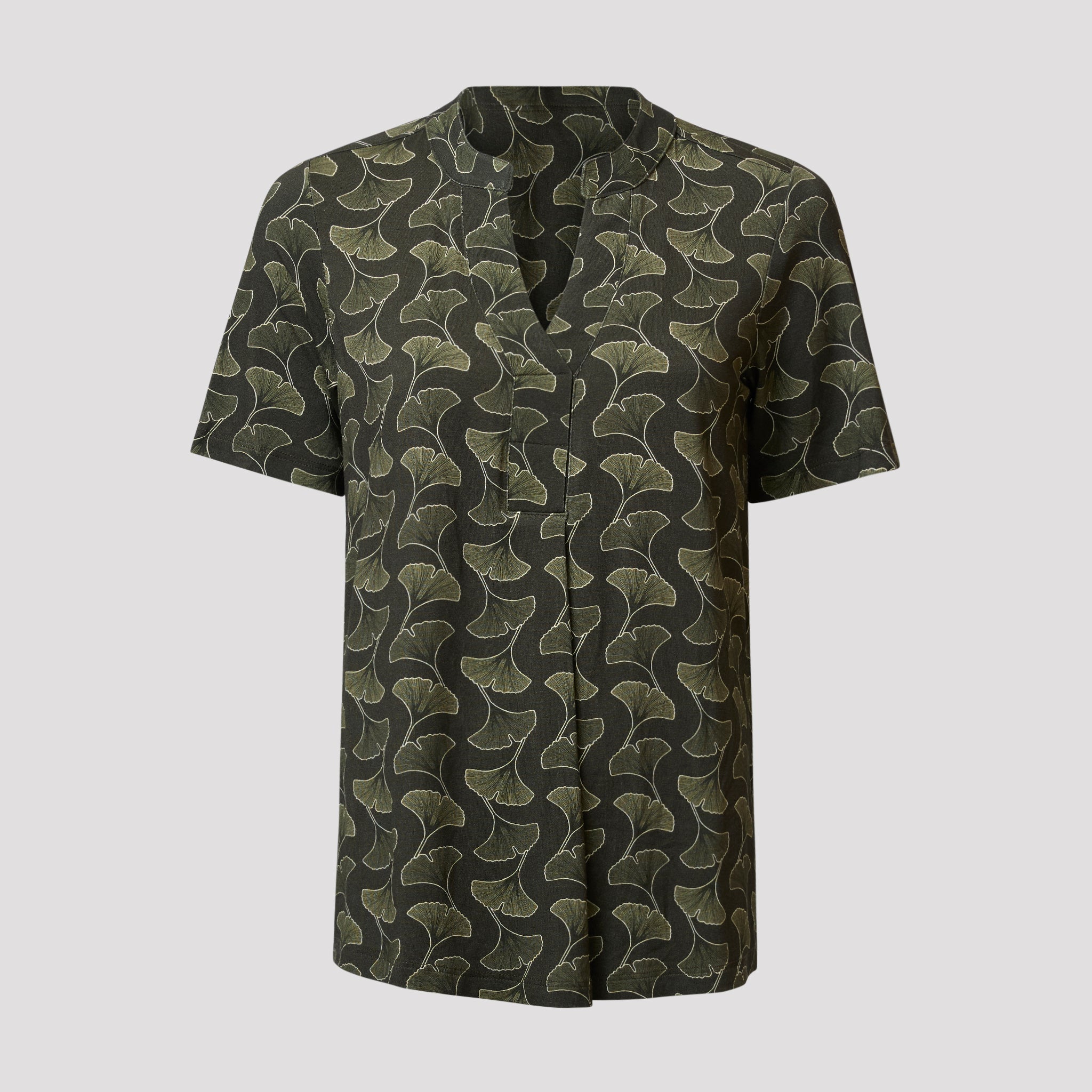 Ylva topp - Grönmönstrad