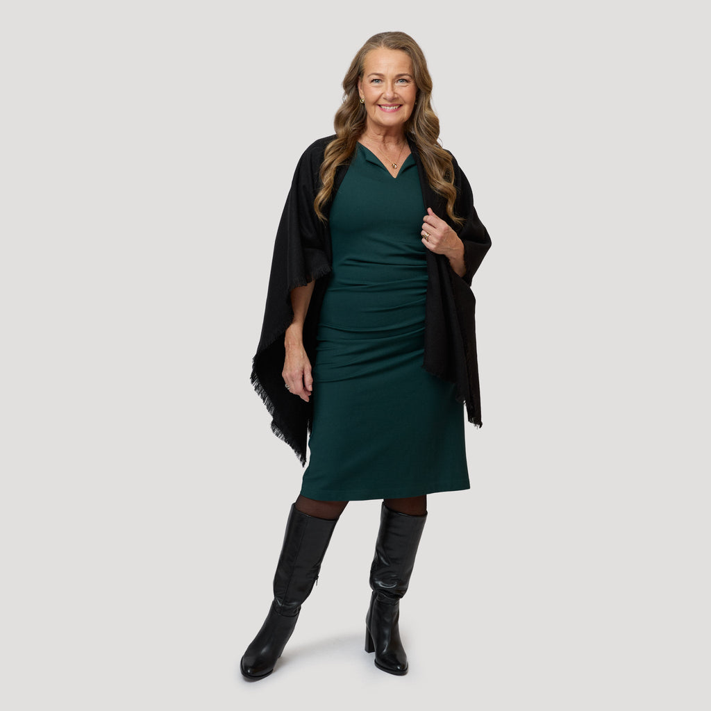 Jenna klänning – Mörkgrön